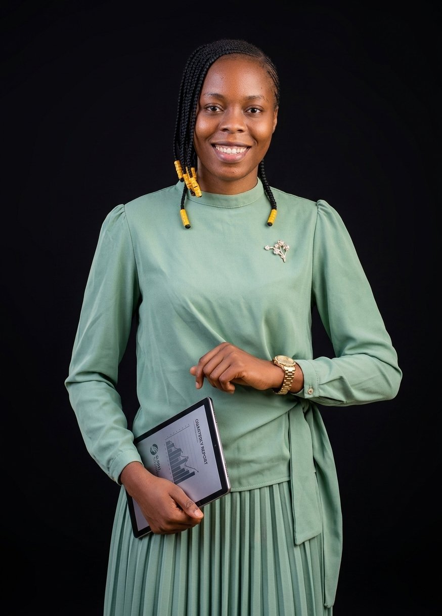 Portrait officiel de DZIO Ruth Dorcas, membre de l’équipe HDA.
